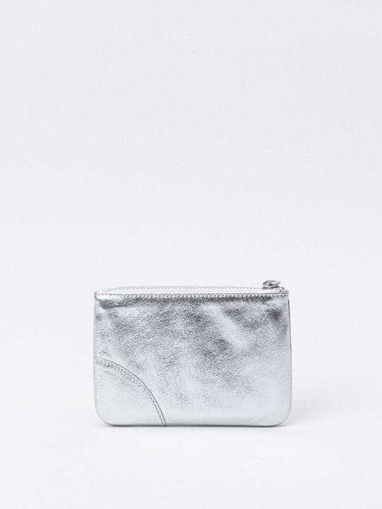 25FW 꼼데가르송 클래식 레더 라인 파우치 SA8100G Silver - COMME DES GARCONS