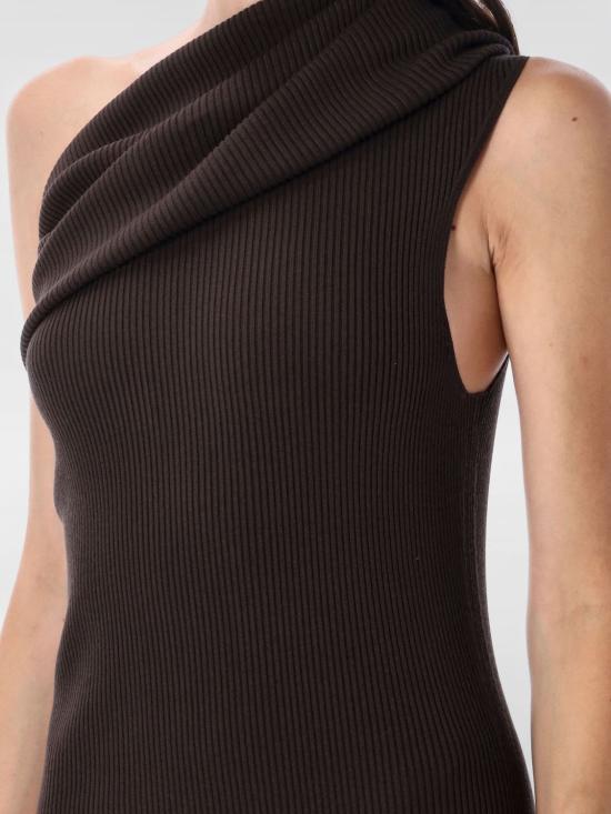 25FW 릭 오웬스 롱 원피스 RP02E4627RIBVI 04 Brown - RICK OWENS