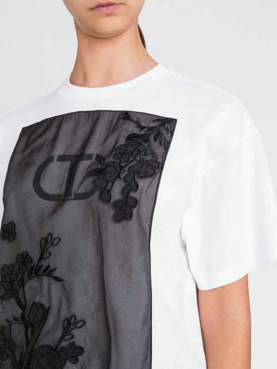 25FW 트윈셋 반팔 티셔츠 252TP2053 00001 White - TWINSET
