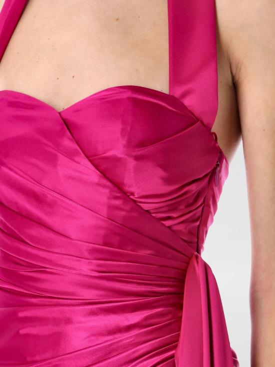 25FW 발망 롱 원피스 FF1RP912JK74 4AC Pink - BALMAIN