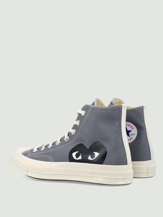 25FW 꼼데가르송 플레이 X 컨버스 스니커즈 AZK122001 1 Grey - COMME DES GARCONS PLAY CONVERSE