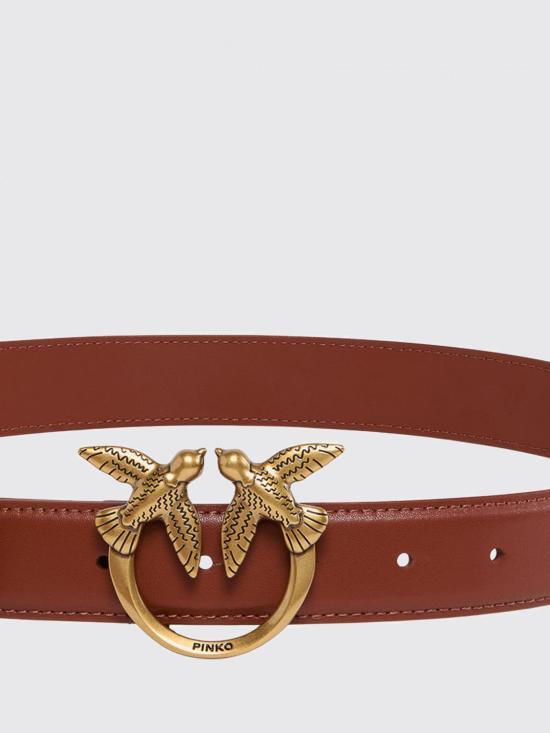25FW 핑코 레귤러 벨트 100120A0F1 L84Q Brown - PINKO