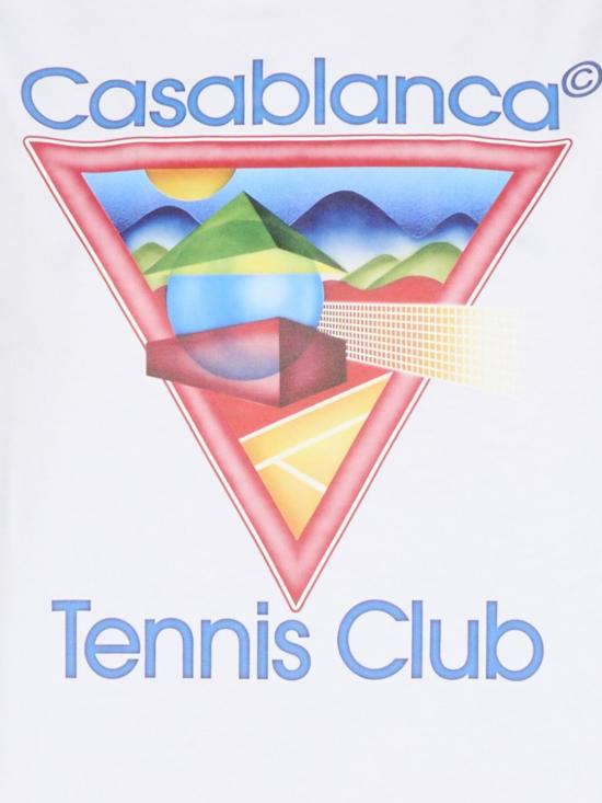 25FW 카사블랑카 반팔 티셔츠 WPF25JTS046 01 White - CASABLANCA