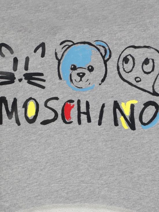 25FW [키즈] 모스키노 풀오버 HDF06ILCA77 60901 Grey - MOSCHINO
