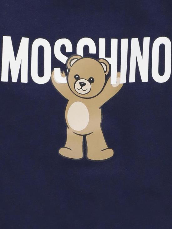 25FW [키즈] 모스키노 풀오버 MNF060LCA40 40016 Navy - MOSCHINO