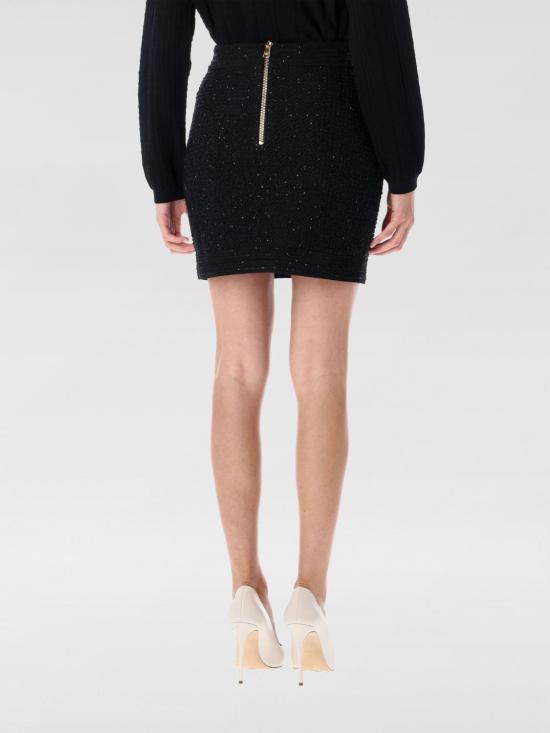 25FW 발망 숏 스커트 FF1LB015KI74 0PA Black - BALMAIN