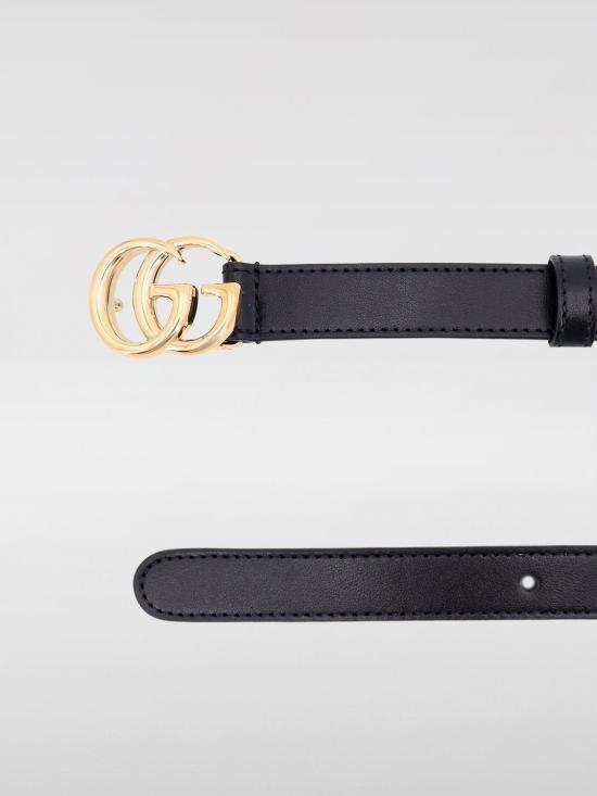 25FW 구찌 GG 마몽 씬 벨트 4094170AAA51000 BLACK DOM - GUCCI