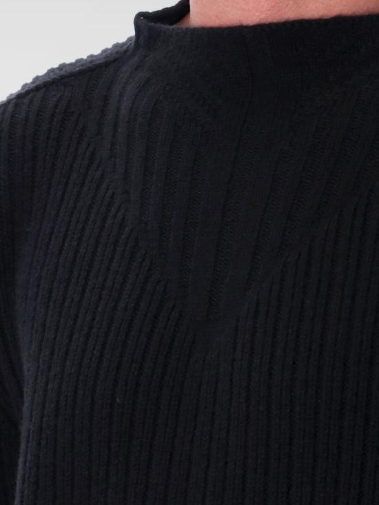 25FW 릭 오웬스 스웨터 RU02E1649KWV 09 Black - RICK OWENS