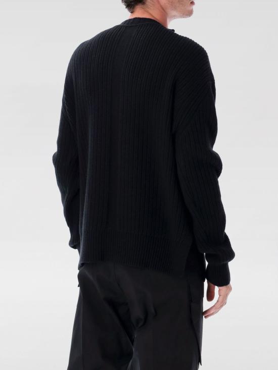 25FW 릭 오웬스 스웨터 RU02E1649KWV 09 Black - RICK OWENS