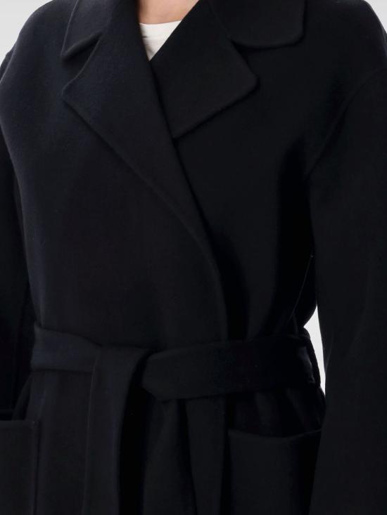 25FW 폴로 랄프로렌 벨트 더블 울 코트 211966533 003 Black - POLO RALPH LAUREN