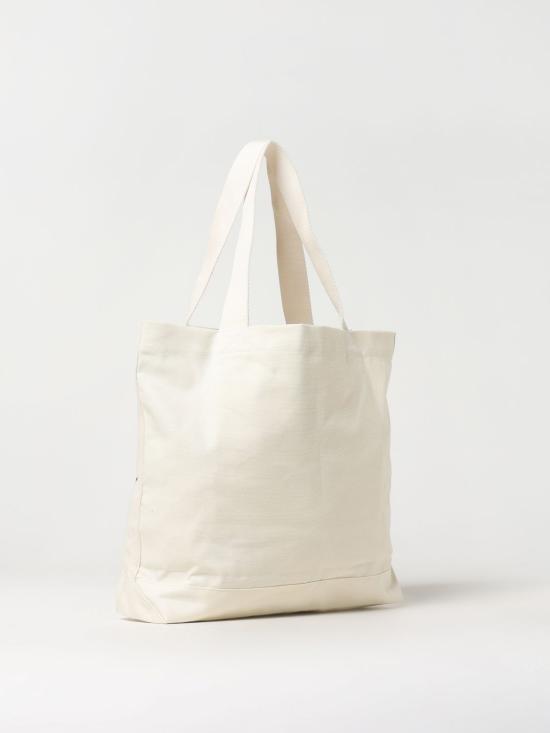 25FW 메종키츠네 핸드라이팅 토트백 OW05124WW9042 P700 Ecru - MAISON KITSUNE