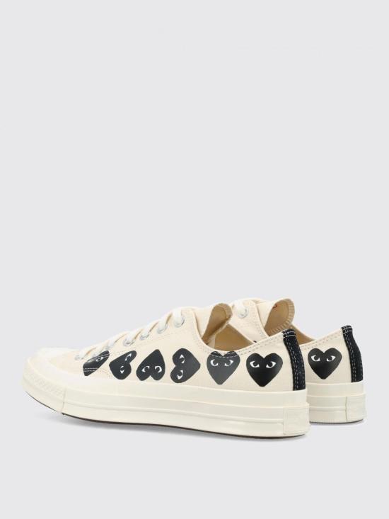25FW 꼼데가르송 플레이 X 컨버스 스니커즈 AZK126001 2 Beige - COMME DES GARCONS PLAY CONVERSE