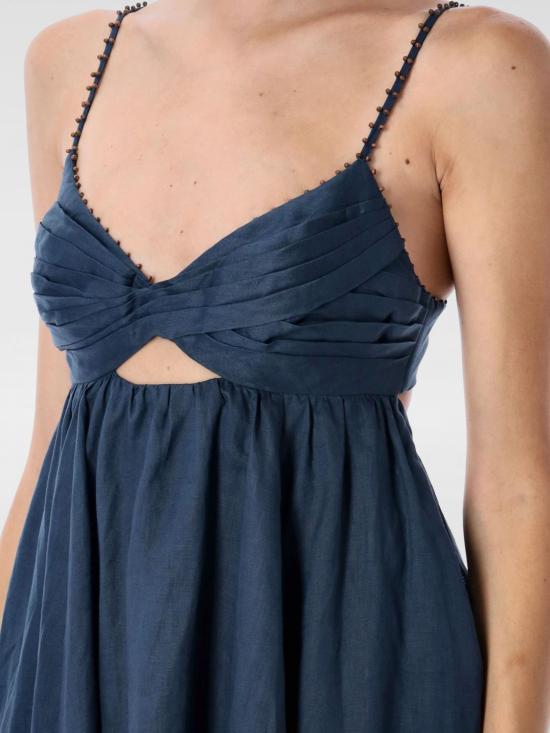 25FW 짐머만 롱 원피스 4234DSS253 DARB Blue - ZIMMERMANN