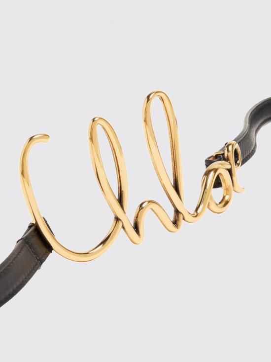 25FW 끌로에 레귤러 벨트 CHC24AC066SFB 001 Black - CHLOE