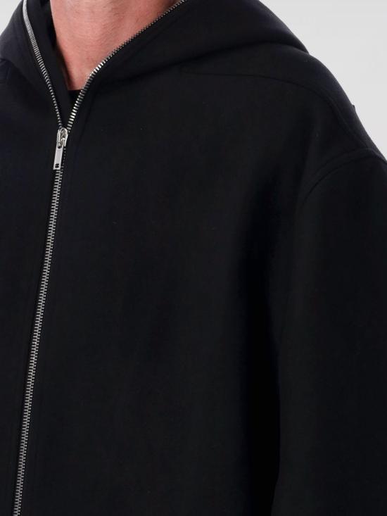 25FW 릭 오웬스 코트 RU02E1979WSF 09 Black - RICK OWENS