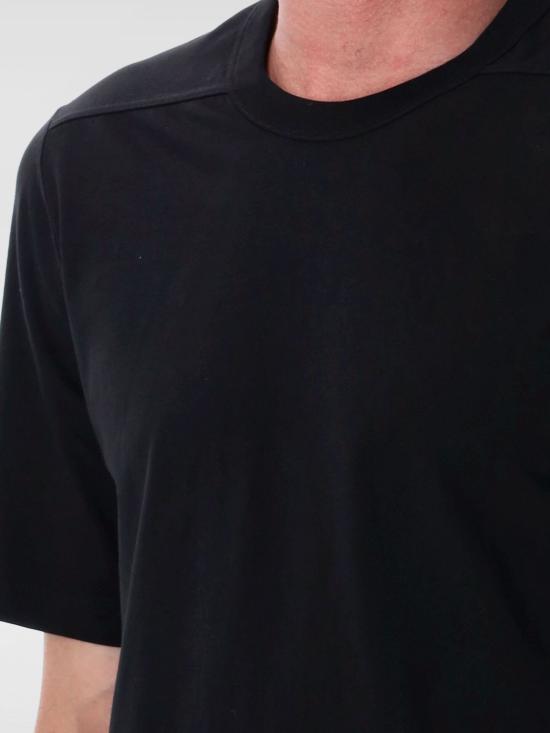 25FW 릭 오웬스 반팔 티셔츠 RU02E1264JA 09 Black - RICK OWENS