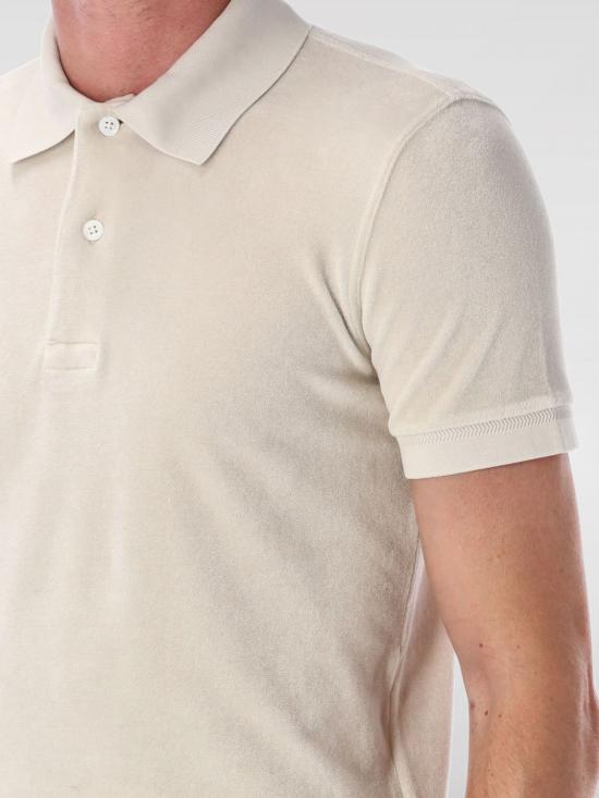 25FW 톰포드 폴로 티셔츠 JPS003JMC079 AW015 White - TOMFORD
