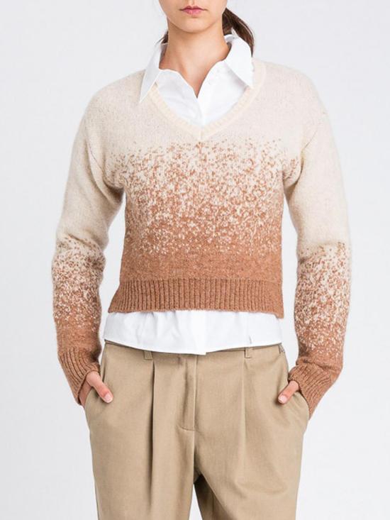 25FW 액티튜드 트윈세트 스웨터 252AP3122 12703 Brown