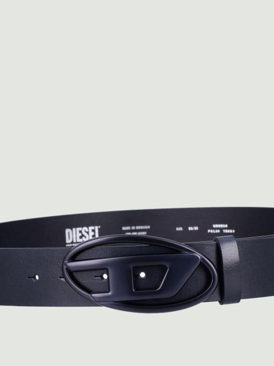 25FW 디젤 B-1DR 레더 벨트 D 버클 X08516P8139 T6083 Black 1 - DIESEL