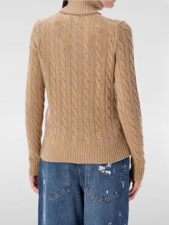 25FW 폴로 랄프로렌 울 캐시미어 케이블 니트 터틀넥  211888686 006 Camel - POLO RALPH LAUREN