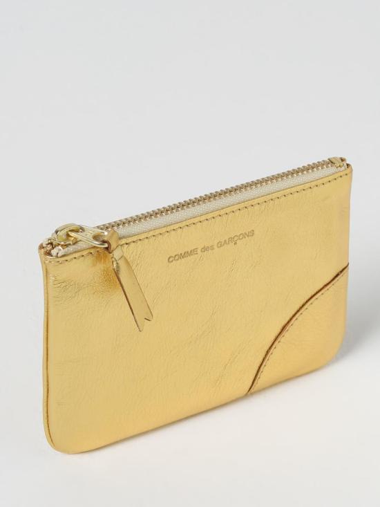 25FW 꼼데가르송 클래식 레더 라인 파우치 SA8100G Gold - COMME DES GARCONS