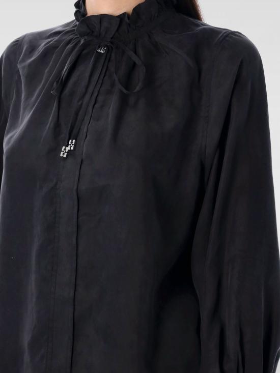 25FW 가니 블라우스 W0856 099 Black - GANNI