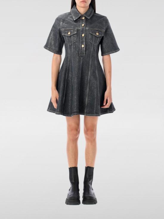 25FW 가니 숏 원피스 J1802 006 Black