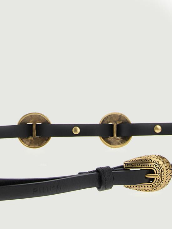 25FW 핑코 레귤러 벨트 104038A23S Z99W Black - PINKO