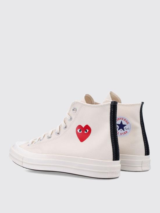 26SS 꼼데가르송 플레이 X 컨버스 스니커즈 AZK129001 2 White - COMME DES GARCONS PLAY CONVERSE