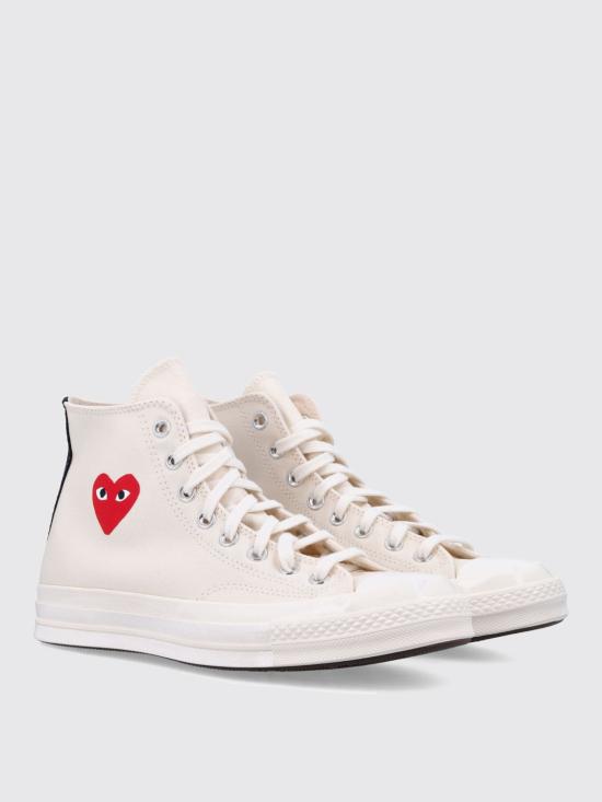 26SS 꼼데가르송 플레이 X 컨버스 스니커즈 AZK129001 2 White - COMME DES GARCONS PLAY CONVERSE