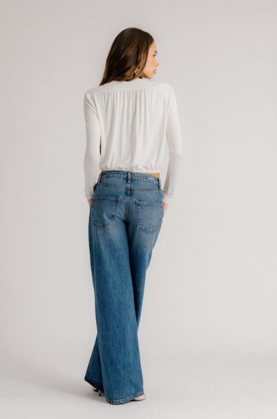  사블린 블라우스 카디즈 랩 셔츠 - SABLYN