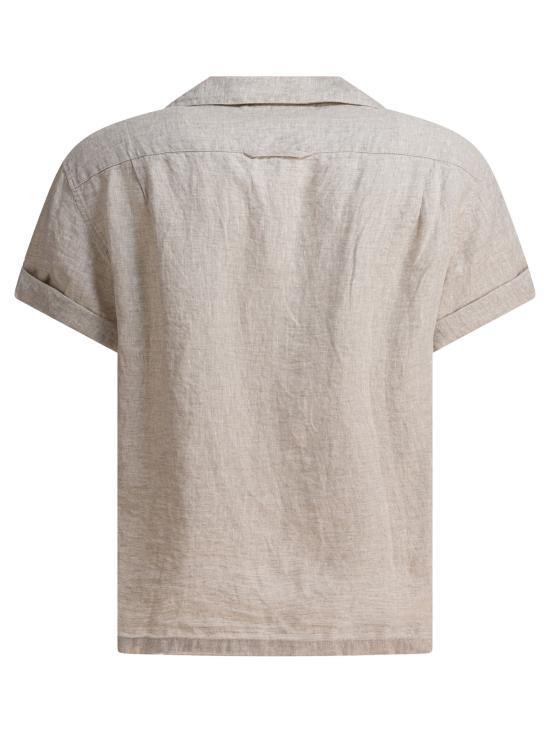 26SS 알렉스 밀 반팔 셔츠 234 MS035 3139FLAX Beige - ALEX MILL