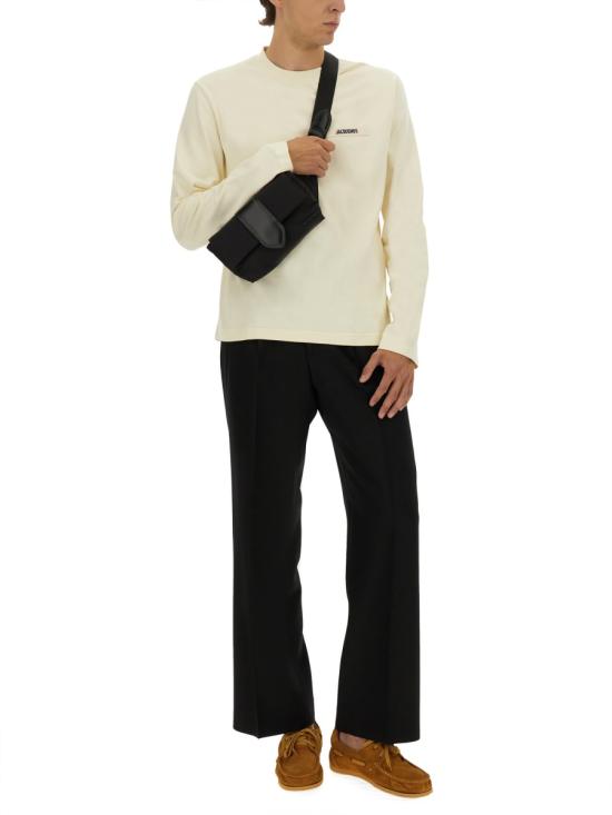 25FW 자크뮈스 그로그랭 로고 긴팔 티셔츠 TSM00570AJ00226150 BEIGE DOM - JACQUEMUS