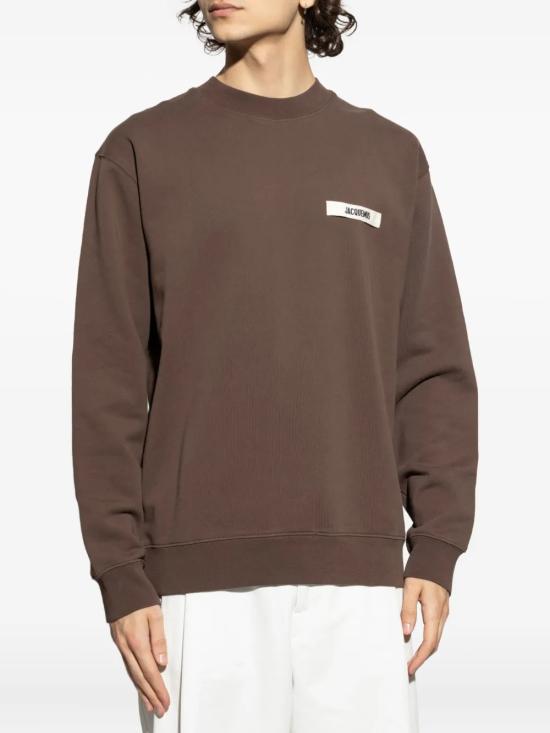 25FW 자크뮈스 긴팔 티셔츠 SSM00206AJ00126880 DARK BROWN DOM - JACQUEMUS