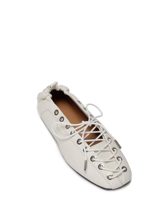 25FW 가니 플랫 슈즈 S2962135 EGRET DOM - GANNI