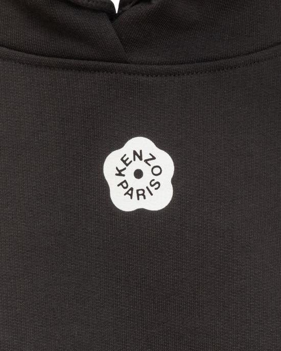 25FW 겐조 후드 티셔츠 FF62HO2524MF99J BLACK DOM - KENZO