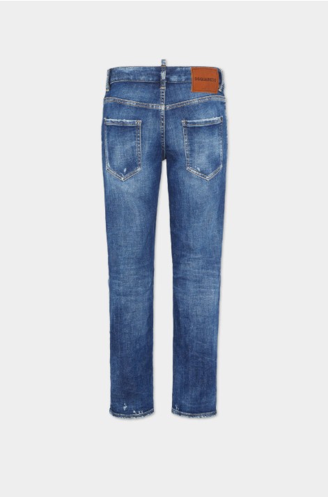 25FW 디스퀘어드2 스트레이트 팬츠 S75LB1096S30872 470 NAVY BLUE - DSQUARED2