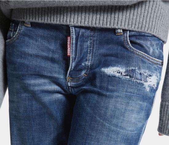 25FW 디스퀘어드2 스트레이트 팬츠 S75LB1096S30872 470 NAVY BLUE - DSQUARED2