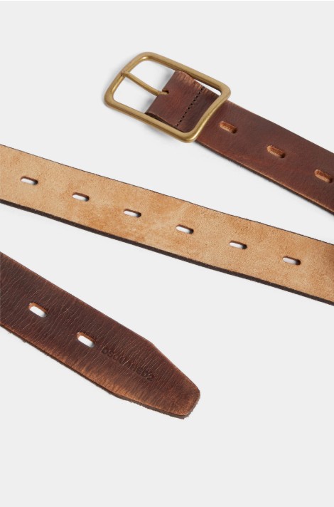 25FW 디스퀘어드2 가죽 벨트 BEM059012900001 M1771 MARRONE OTTONE VECCHIO - DSQUARED2