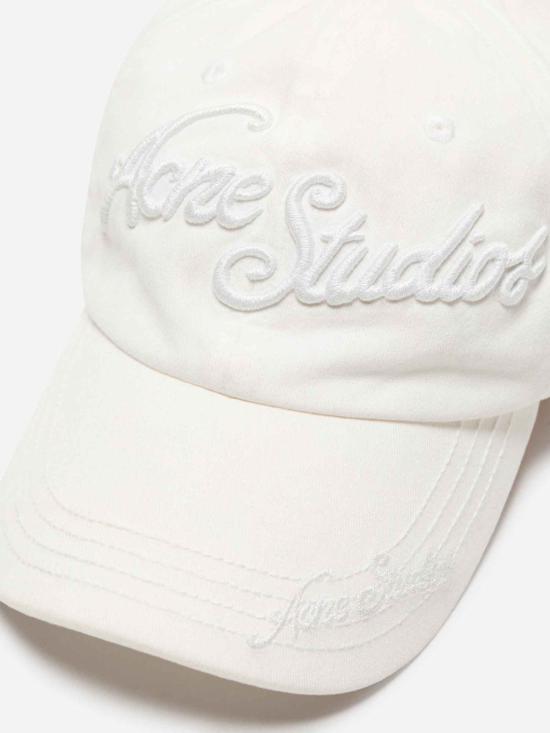 25FW 아크네 스튜디오 볼캡 FN UX HATS000339 100WHITE Black - ACNE STUDIOS