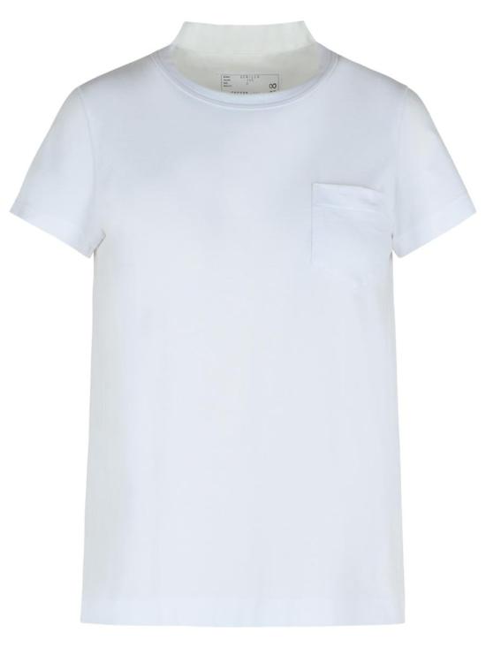 25FW 사카이 반팔 티셔츠 SCW 238104 WHITE