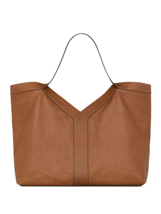 25FW 생로랑 Y 토트 그레인드 레더 820672 AAEC3 6359 BROWN