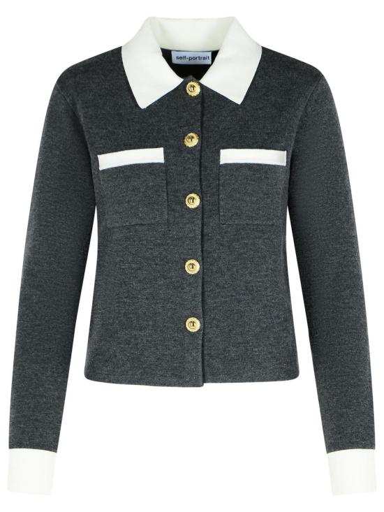 25FW 셀프 포트레이트 가디건 PF25 048C GRGREY