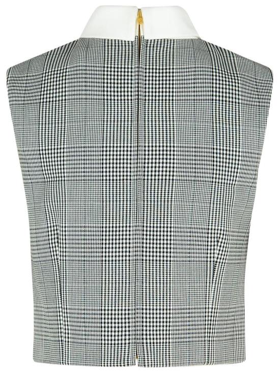 25FW 셀프 포트레이트 민소매 티셔츠 PF25 036TB BWBLACK AND WHITE Black - SELF PORTRAIT