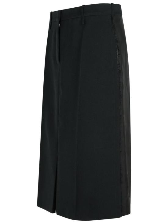 25FW 질샌더 미디 스커트 J02MA0332 J40002001 Black - JIL SANDER