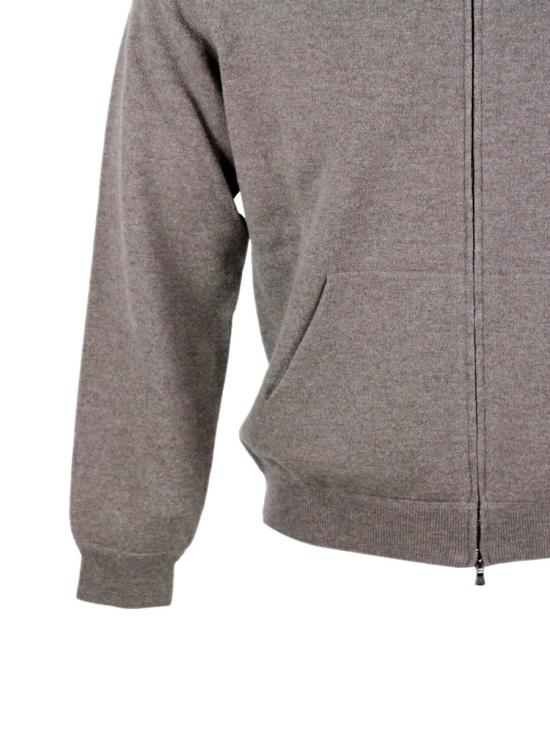 25FW 필리포 드 로렌티스 집업 니트 BZ1ML3ATWC12F920 Grey - FILIPPO DE LAURENTIIS