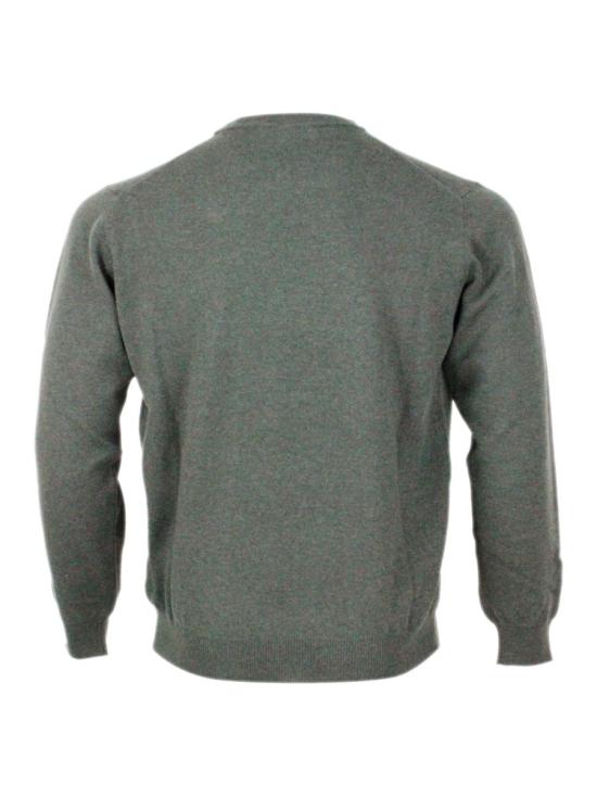 25FW 필리포 드 로렌티스 스웨터 GC1MLDCA12R570 GREEN - FILIPPO DE LAURENTIIS