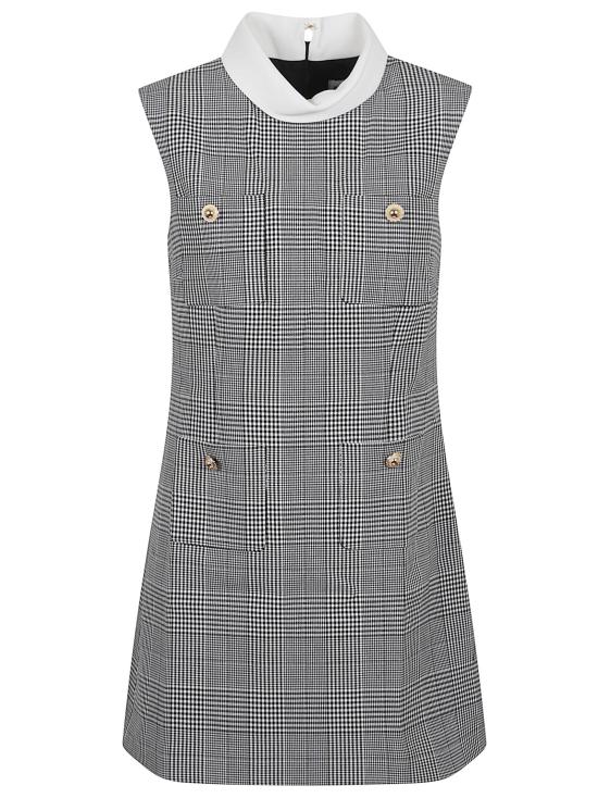 25FW 셀프 포트레이트 숏 원피스 PF25 016SBW BLACK AND WHITE