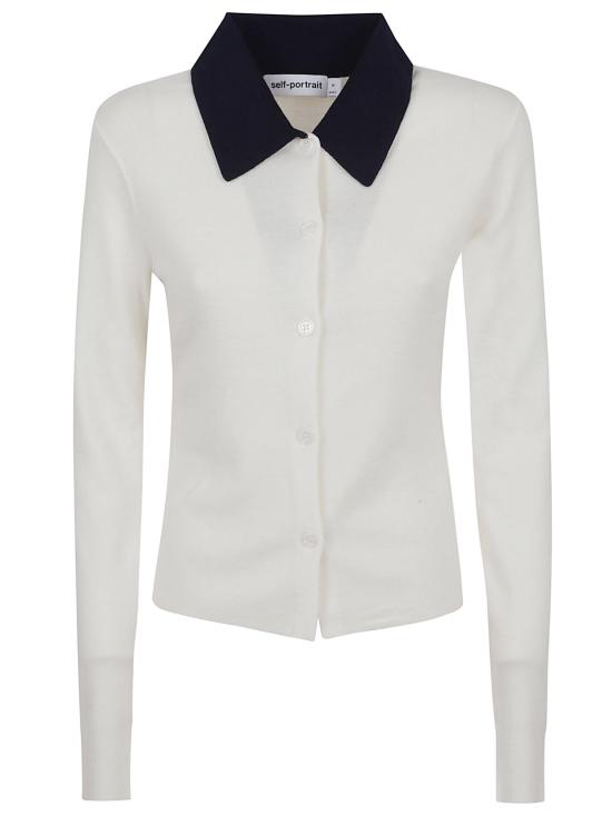 25FW 셀프 포트레이트 가디건 PF25 097CC CREAM WHITE