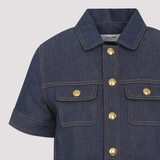 25FW 셀린느 숏 원피스 RR03S0842 07IA RAW WASH - CELINE